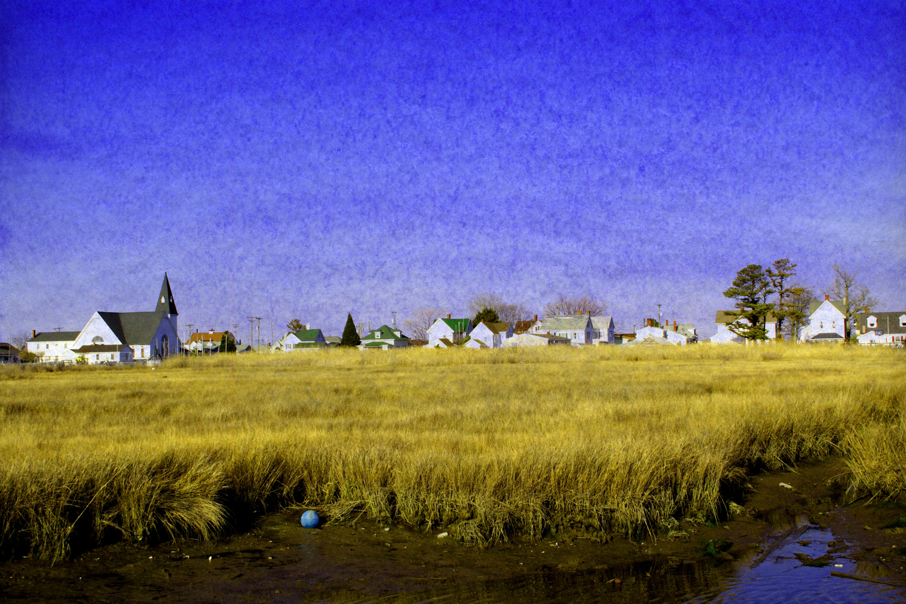 blue ball on tangier island